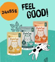About Cat FairCat Sensitive,GREEN FOOD, 85g Pouch - B2B - Grupo Trixder