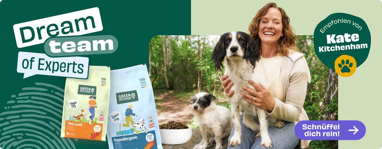 Kate Kitchenham x Green Petfood Banner