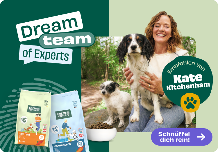 Kate Kitchenham x Green Petfood Banner