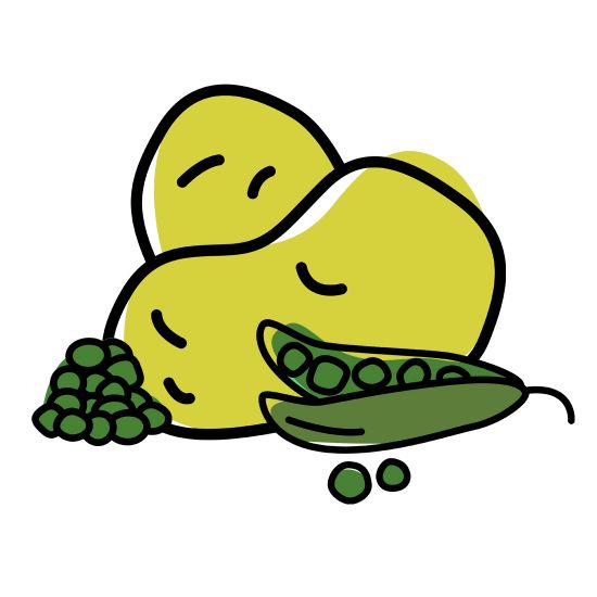 Kartoffeln-Erbsen